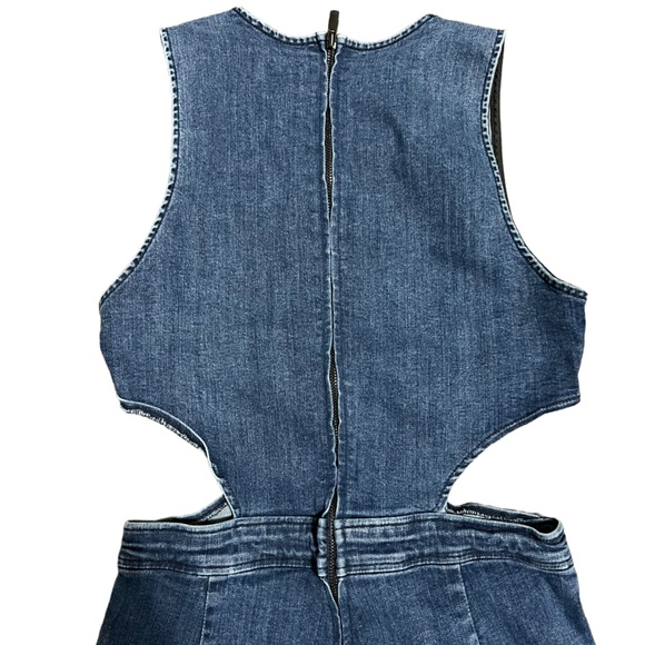 3x1 Revolve Cross Body Danny Jumpsuit, Denim Jumpsuit, Jumpsuit Romper - Picture 5 of 14